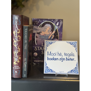 Mooi hè, tegels. boeken zijn beter. bij Singel 344