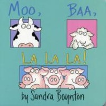 Moo, Baa, La La La (Board book) bij Singel 344