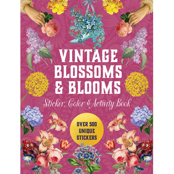 Sticker Activity Deluxe Editions: Vintage Blossoms and Blooms Sticker, Color & Activity Book bij Singel 344