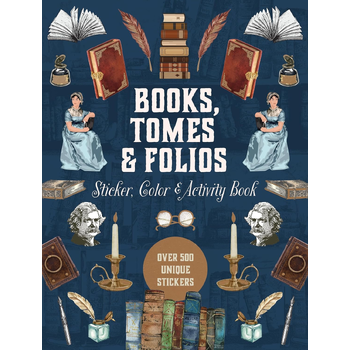 Books, Tomes & Folios Sticker, Color & Activity Book (Hardback) van Editors of Chartwell Books