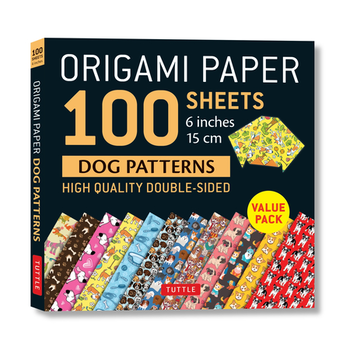 Origami Paper 100 sheets Dog Patterns 6" (15 cm) bij Singel 344