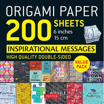 Origami Paper 200 sheets Inspirational Messages 6" (15 cm) bij Singel 344