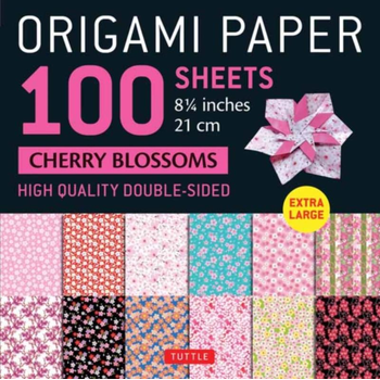 Origami Paper 100 sheets Cherry Blossoms 8 1/4" (21 cm) bij Singel 344
