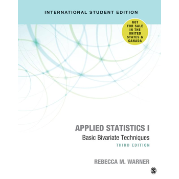 Applied Statistics I - International Student Edition (Paperback) bij Singel 344