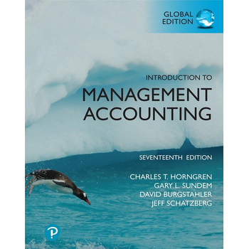 Introduction to Management Accounting, Global Edition (Paperback) bij Singel 344