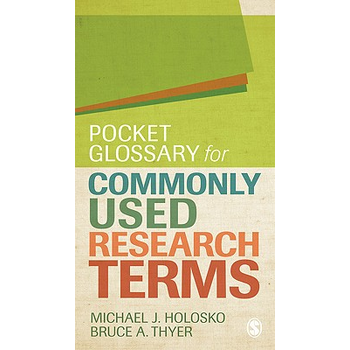 Pocket Glossary for Commonly Used Research Terms (Paperback) bij Singel 344