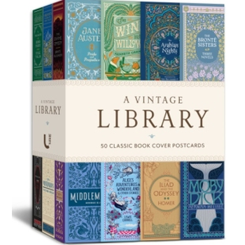 A Vintage Library: 50 Classic Book Cover Postcards bij Singel 344