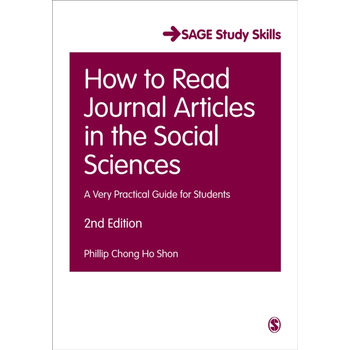 How to Read Journal Articles in the Social Sciences (Hardback) bij Singel 344