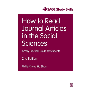 How to Read Journal Articles in the Social Sciences (Paperback) bij Singel 344