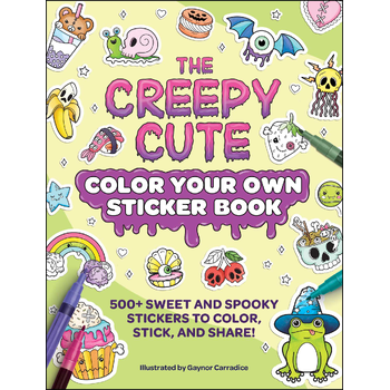 The Creepy Cute Color Your Own Sticker Book (Paperback) bij Singel 344
