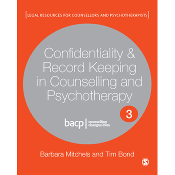 Confidentiality & Record Keeping in Counselling & Psychotherapy (Hardback) bij Singel 344