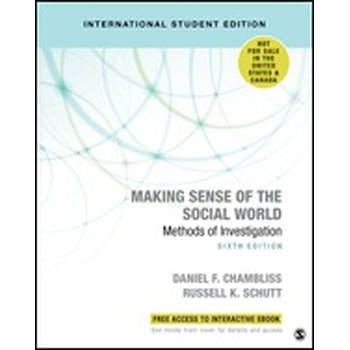 Making Sense of the Social World (Paperback) bij Singel 344