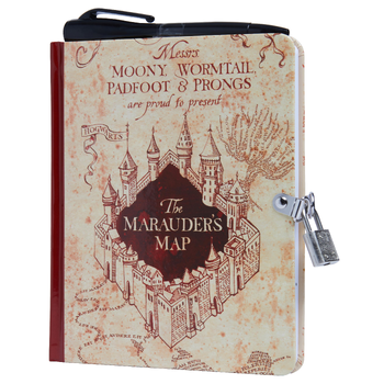 Harry Potter: Marauder's Map Lock and Key Diary (Paperback) bij Singel 344