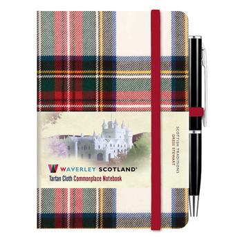 Waverley Commonplace Notebooks:Dress Stewart Tartan Mini Notebook with Pen (10.5 x 7cm) (Hardback) bij Singel 344