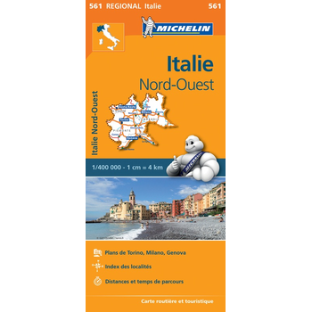 Michelin Wegenkaart 561 Italië Noordwest (Paperback) bij Singel 344