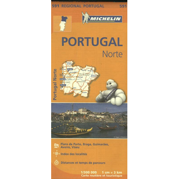 Michelin Wegenkaart 591 Portugal Noord (Paperback) van Michelin