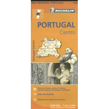 Michelin Wegenkaart 592 Portugal Midden (Paperback) bij Singel 344