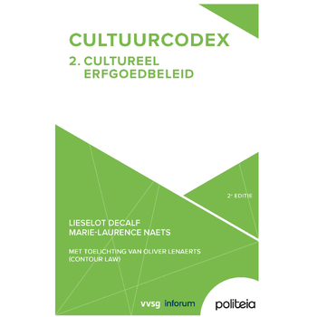 Cultuurcodex Deel 2: Cultureel erfgoedbeleid - 2e editie (Paperback) bij Singel 344