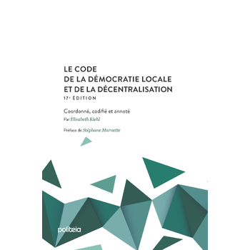 Code de la démocratie locale et de la décentralisation (17e édition) (Paperback) bij Singel 344