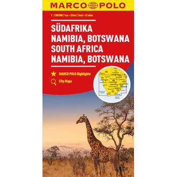 South Africa, Namibia & Botswana Marco Polo Map bij Singel 344