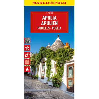 MARCO POLO Reisekarte Italien 11 Apulien 1:200.000 bij Singel 344