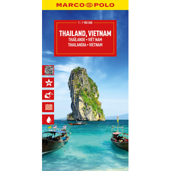 Thailand, Vietnam, Laos, Cambodia Marco Polo Map bij Singel 344