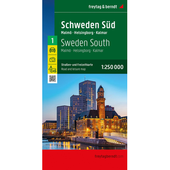 Sweden South Road and Leisure Map bij Singel 344