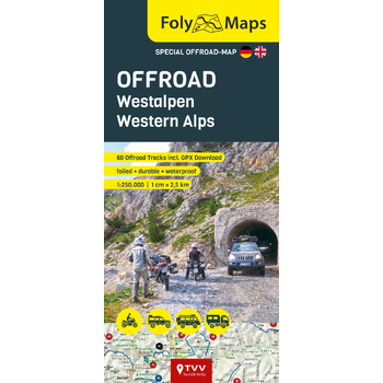 FolyMaps OFFROAD Western Alps 1:250,000 bij Singel 344
