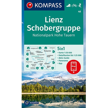 Kompass WK48 Lienz, Schobergruppe, NP Hohe Tauern bij Singel 344