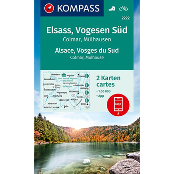 Kompass WK2222 Elsass, Vogesen Süd, Elzas, Vogezen Zuid bij Singel 344