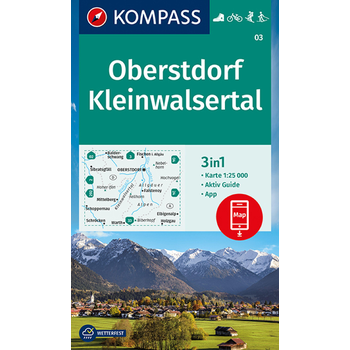 Kompass WK03 Oberstdorf, Kleinwalsertal bij Singel 344