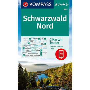 Kompass WK886 Schwarzwald Nord, Zwarte Woud Noord bij Singel 344