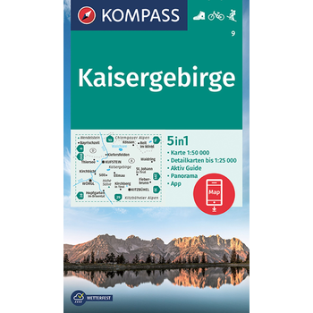 Kompass WK9 Kaisergebirge bij Singel 344