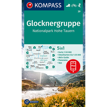 Kompass WK39 Glocknergruppe, Nationalpark Hohe Tauern bij Singel 344