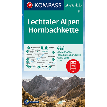 Kompass WK24 Lechtaler Alpen, Hornbachkette bij Singel 344
