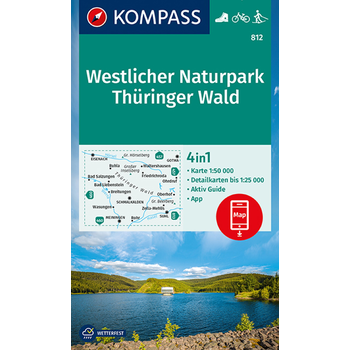 Kompass WK812 Westlicher Naturpark Thüringer Wald bij Singel 344