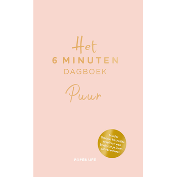 Het 6 minuten dagboek Puur (Hardback) bij Singel 344