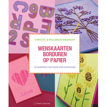 Wenskaarten borduren op papier (Paperback) bij Singel 344