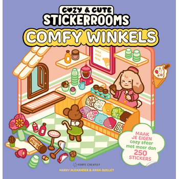 Cozy & cute stickerrooms - Comfy Winkels (Paperback) bij Singel 344