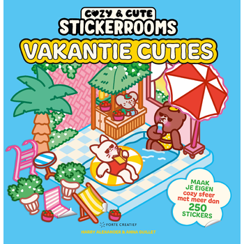 Cozy & cute stickerrooms - Vakantie Cuties (Paperback) bij Singel 344