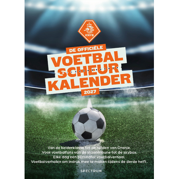 De officiële voetbal scheurkalender 2027 bij Singel 344