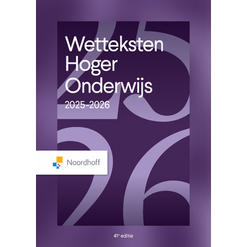 Wetteksten hoger onderwijs 2025-2026 (Paperback) bij Singel 344