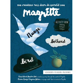 Magritte activity book voor kinderen - nuage, bolhoed, bird (Paperback) bij Singel 344