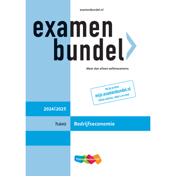 Examenbundel online + boek havo Bedrijfseconomie 2024/2025 (Paperback) bij Singel 344
