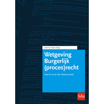 Sdu Wettenbundel Burgerlijk (proces)recht 2022-2023 (Paperback) bij Singel 344