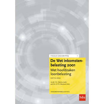 De Wet Inkomstenbelasting 2001, Editie 2022 (Paperback) bij Singel 344
