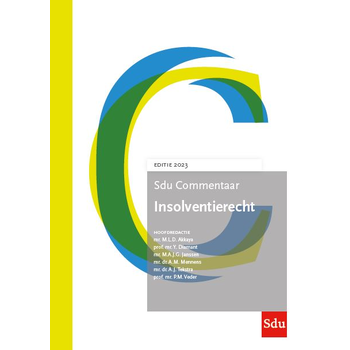 Sdu Commentaar Insolventierecht, Editie 2023 (Hardback) bij Singel 344