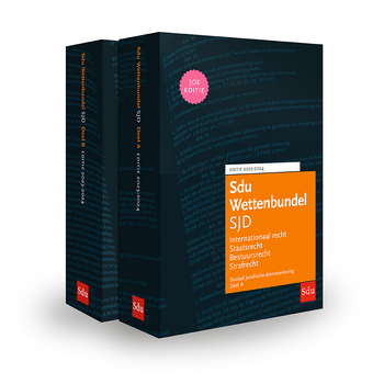 Sdu Wettenbundel Sociale Juridische Dienstverlening. 2023-2024 (set 2 delen) (Paperback) bij Singel 344