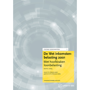 De Wet Inkomstenbelasting 2001 | Editie 2025 (Paperback) bij Singel 344
