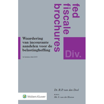Waardering van incourante aandelen voor belastingheffing (Paperback) bij Singel 344